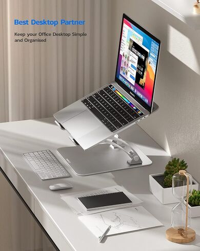 Nulaxy Adjustable Laptop Stand for Desk & Full Aluminum Laptop Stand in Kuwait