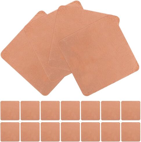 MERRYHAPY 20pcs Copper Heat Dissipation Pads for Phone and Computer Graphics Cards, High Efficiency Thermal Copper Sheets with Easy Installation for Office and Home Use in Kuwait