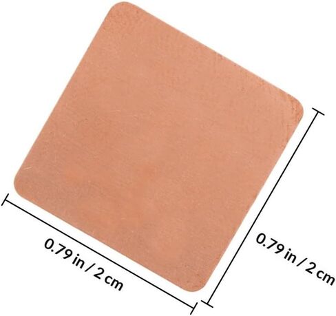 MERRYHAPY 20pcs Copper Heat Dissipation Pads for Phone and Computer Graphics Cards, High Efficiency Thermal Copper Sheets with Easy Installation for Office and Home Use in Kuwait