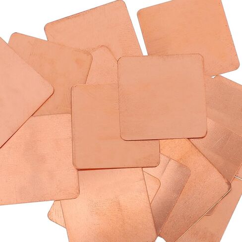 MERRYHAPY 20pcs Copper Heat Dissipation Pads for Phone and Computer Graphics Cards, High Efficiency Thermal Copper Sheets with Easy Installation for Office and Home Use in Kuwait