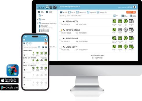 ezOutlet5 IP Enabled Remote Power, Ping Auto Reboot, Single Outlet, 10A Fuse, WiFi & LAN, Cloud & APP. in Kuwait