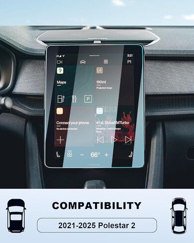 BIXUAN For 2021-2025 Polestar 2 (Single Motor/Dual Motor/BST edition 270) 11.2Inch Touchscreen Screen Protector, 2025 Accessories 9H Tempered Glass Infortainment Cover Anti-Fingerprints Scratch in Kuwait