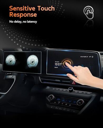 CDEFG 2PCS Tempered Glass Elantra Screen Protectors, 10.25" Touchscreen (1*) & 10.25" Digital Gauge (1*), for Hyundai Elantra 2021 2022 2023 2024 2025 2026 in Kuwait