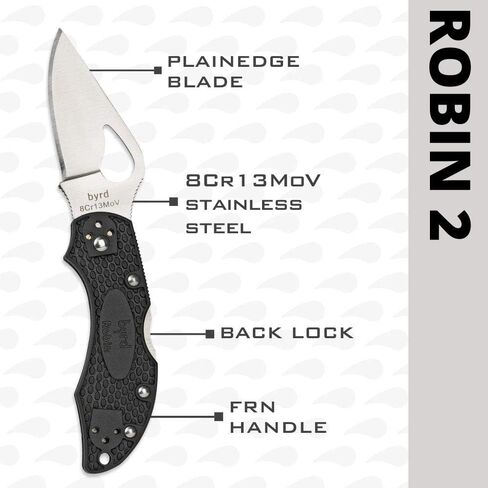 Spyderco Byrd Robin 2 Lightweight Folding Pocket Knife, PlainEdge in Kuwait