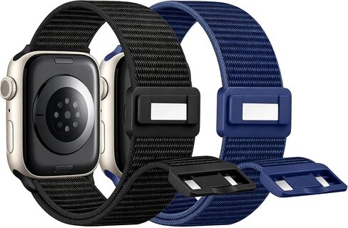 Compatible with Nylon Kids Apple Watch Band 38/40/41/42/44/45/46mm in Kuwait