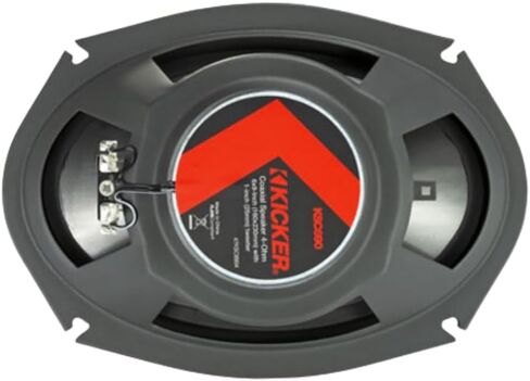 KICKER KS-Series 51KSC6504 6.5" Coaxial Speakers and 51KSC6904 6x9 Coaxial Speakers - High Power Handling, Polypropylene Woofer, Tough Rubber Surrounds in Kuwait