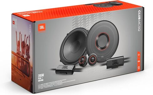 JBL Club 64CSQ - 6-1/2" Component Premium Speakers, 95W RMS, 285W Peak, Sensitivity (@ 2.83V): 93dB, Frequency Response: 48Hz – 21kHz, Nominal Impedance: 3.0 ohms (Renewed) in Kuwait