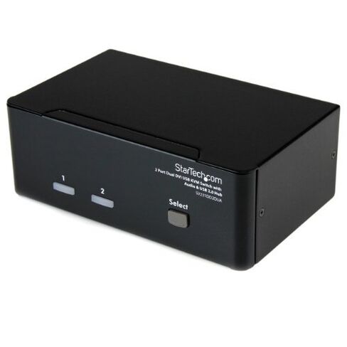 StarTech.com 2 Port Dual DVI USB KVM Switch with Audio and USB 2.0 Hub (SV231DD2DUA) by StarTech in Kuwait