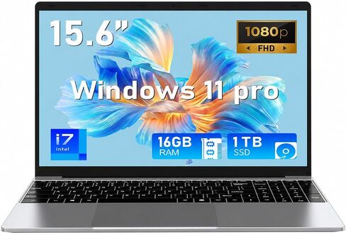 Laptop Computer, Gaming Laptops 2026, 15.6 Inch Lap Top PC Windows 11 Pro, 16GB RAM 512GB SSD, Core i7-7600U Processor(up to 3.9GHz), Office 365, for Business and Students, Backlit Keyboard in Kuwait