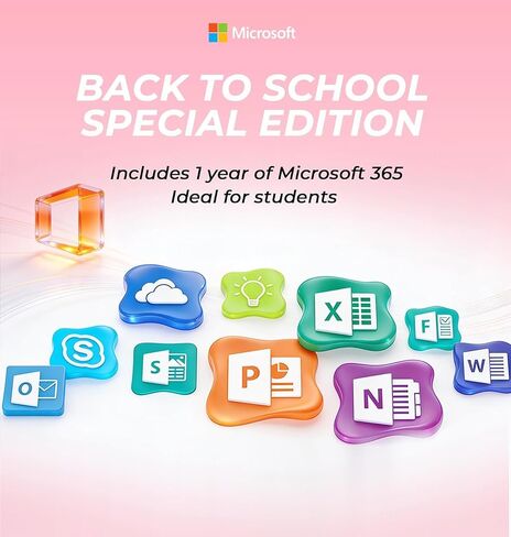 HP 14" Laptop, Intel N150 Processor, 4GB DDR5 RAM, 128GB SSD, Long Battery Life, 1TB Cloud Storage, Windows 11 with Microsoft 365 for Business, Students & Everyday Use in Kuwait