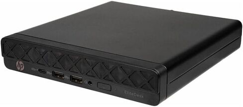 HP EliteDesk 8 Mini G1a Business Desktop, AMD Ryzen 5 220, 32GB RAM, 2TB SSD, AMD Radeon 740M Graphics, Wi-Fi 6, Bluetooth, Wired Keyboard & Mouse, Windows 11 Pro, Jack Black in Kuwait