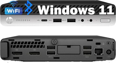 HP EliteDesk 800 G4 Mini Desktop, Core i5-8th, 8GB RAM, 256GB SSD (Renewed) in Kuwait