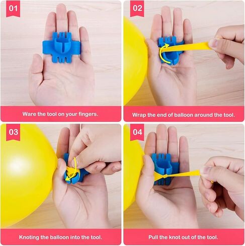 12 Pack Balloon Arch Clips 4 Inch Heavy Duty Clip - 100 Clear 260 Long Balloons - 20 Balloon Flower Clips - 2 Balloon Tie Tools - 2 Balloon Glue Point Dots Stickers, Balloon Arch Set for Wedding Party in Kuwait