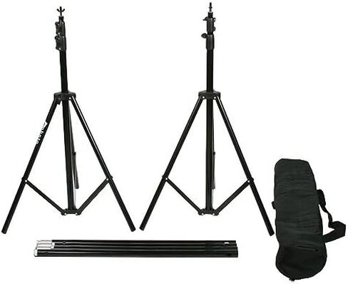 White Muslin Backdrop Support System Kit, 10 x 20 White Muslin Backdrop Background Stand Kit, Carrying case Included for Backdrop Support Stand by Fancierstudio UL30 10x20 White in Kuwait