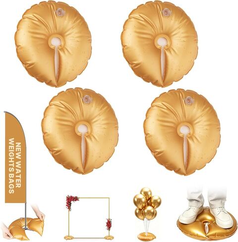 4 Pack Golden Balloon Arch Weights, Water Weight Bags for Balloon Arch in Saudi Arabia