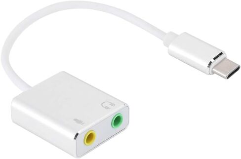Aluminum Alloy 7.1 External Sound Card Adapter with Stable Transmission for Mobile Phones and Laptops in Kuwait