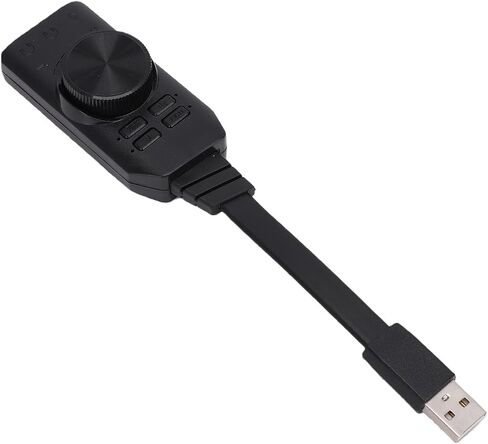 USB Sound Card 7.1 Surround Audio Adapter with Microphone Mute for PC Laptop Gaming Headphone in Kuwait