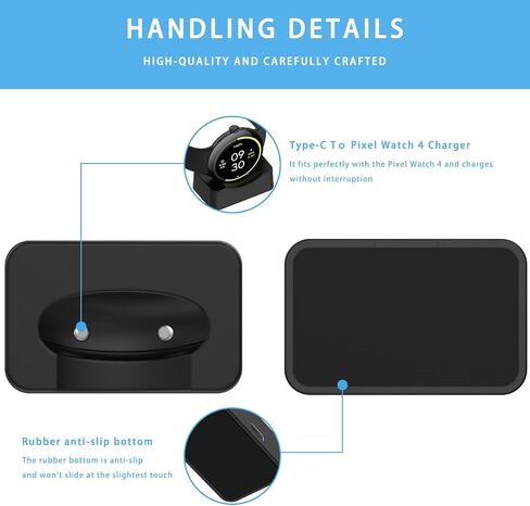 Portable Charger Compatible with Google Pixel Watch 4, Quick Charging USB-C Charging Port [Not Included: Adapter and Cable] in Kuwait