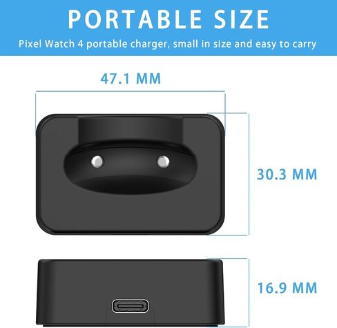 Portable Charger Compatible with Google Pixel Watch 4, Quick Charging USB-C Charging Port [Not Included: Adapter and Cable] in Kuwait