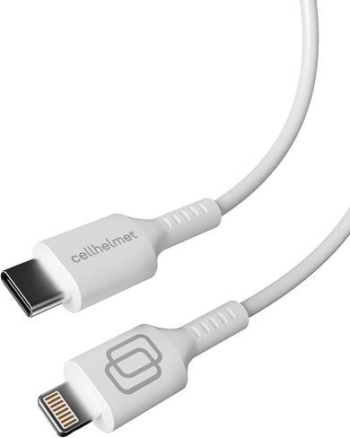 cellhelmet Lightning Charge Cable Type C for Apple - 1ft Round | As Seen on Shark Tank | in Retail Package in Kuwait