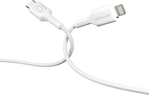 cellhelmet Lightning Charge Cable Type C for Apple - 1ft Round | As Seen on Shark Tank | in Retail Package in Kuwait