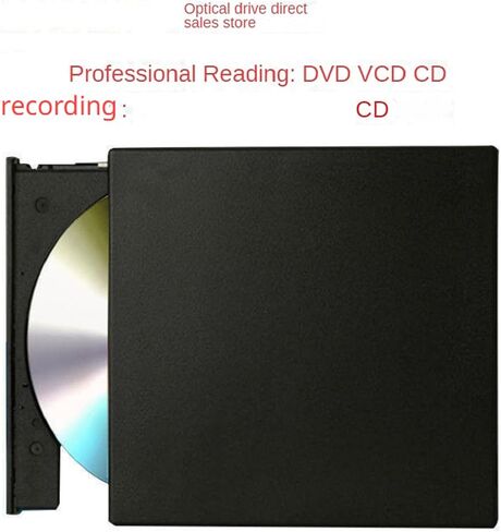 USB 2.0 External CD DVD RW Writer Burner Player with USB Data Power Cable for Laptop PC in Saudi Arabia