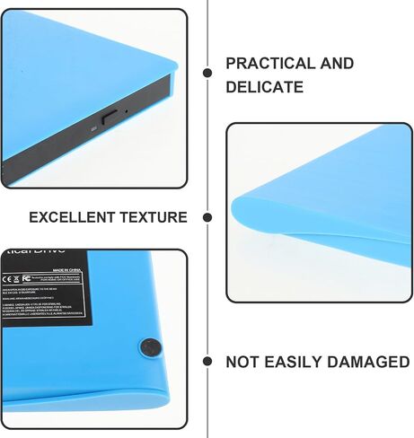 External CD DVD Drive USB 3.0 Ultra High-Speed Data Transfer External DVD Burner and CD Reader Compatible with Laptop and Desktop Pcs in Kuwait