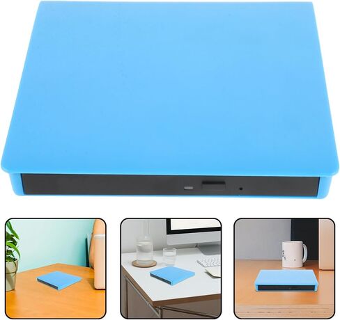 External CD DVD Drive USB 3.0 Ultra High-Speed Data Transfer External DVD Burner and CD Reader Compatible with Laptop and Desktop Pcs in Kuwait