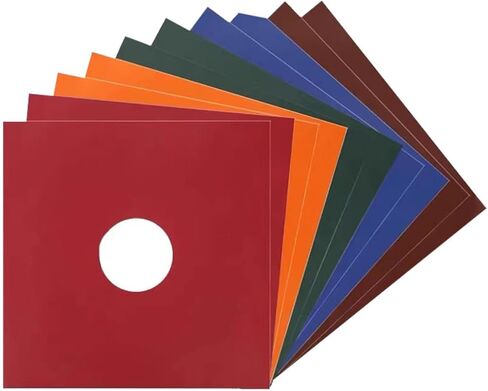 Kisangel 5pcs Protective Paper Sleeves for 12 Inch Vinyl Records Anti-Fingerprint and Easy to Open for Safe in Saudi Arabia