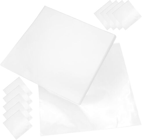Healeved 25pcs Plastic Vinyl Record Outer Sleeves Sturdy and Tear-Resistant Protective Bags for Vinyl Records to Preserve Albums in Kuwait