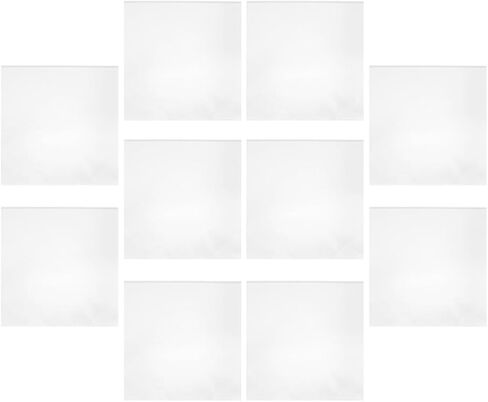 ibasenice 10pcs Plastic Vinyl Record Sleeves with Self Adhesive Seal White Protective Covers for Vinyl Records Outer Sleeves for Home or Studio Use in Kuwait