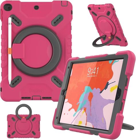 Pepkoo Case for iPad 10.2 Inch 9th/8th/7th Gen & Air 3 10.5 Shockproof in Saudi Arabia