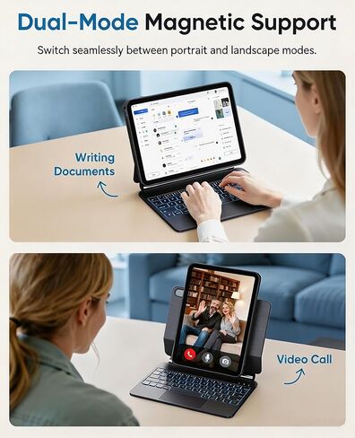 Keyboard Case for iPad 10th 11th Gen Floating Cantilever Stand in Kuwait