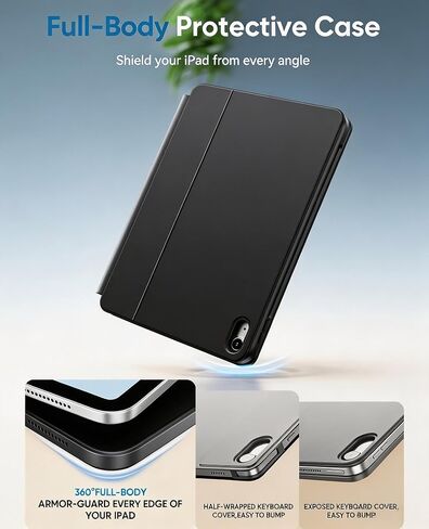 Keyboard Case for iPad 10th 11th Gen Floating Cantilever Stand in Kuwait