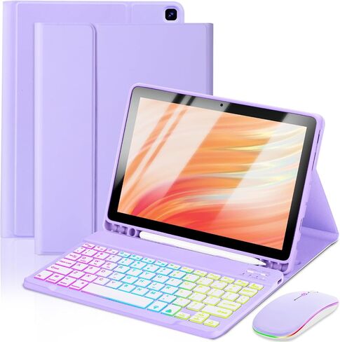 Tablet Case Keyboard with Mouse for Amazon Fire HD 10/10 Plus 11/13th in Kuwait