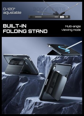 SUPCASE for iPad 10th/11th Gen A16 Case 10.9/11 inch 2022/2025, Black in Kuwait