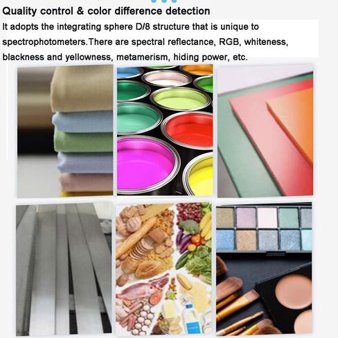 High-Precision Digital Colorimeter,Paint Color Matching Tool w/LED Display,8mm Measuring Porta&10 Sets of Standard Samples,Lab & Lch Color Space Modes in Kuwait