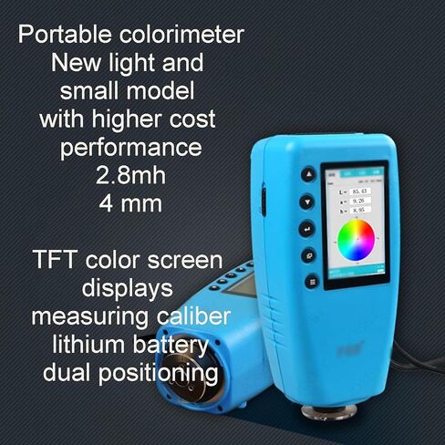 2.8-Inch Display Color Analyzer,Digital Precise Colorimeter Color Difference Meter Tester,4mm Measuring Diameter,Dual Positioning&Auto Calibration,for Color Checking in Kuwait