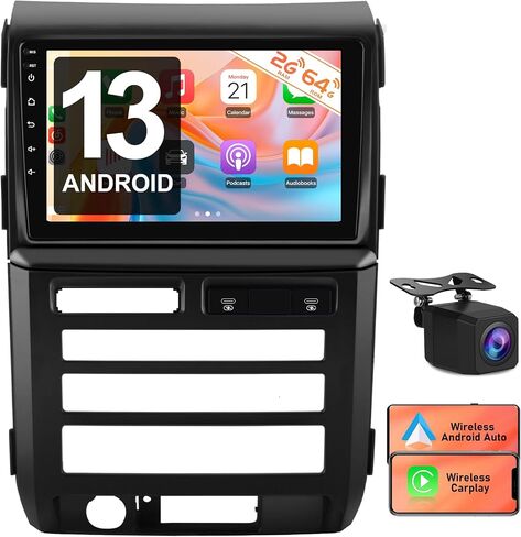 Car Radio Replacement for Ford F150 2009–2012, 4Core+64GB, Manual AC Only in Kuwait