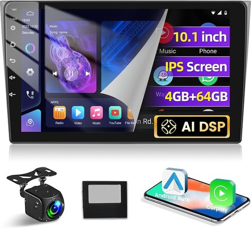 [4+64G] for Mazda CX9 2006-2016 Upgrade Stereo - 10.1 inch IPS Toushscreen Android 13 Radio - Wireless Carplay and Android Auto, Custom Homepage, AI DSP, WiFi, GPS, SWC + AHD Backup Camera + Canbus in Kuwait