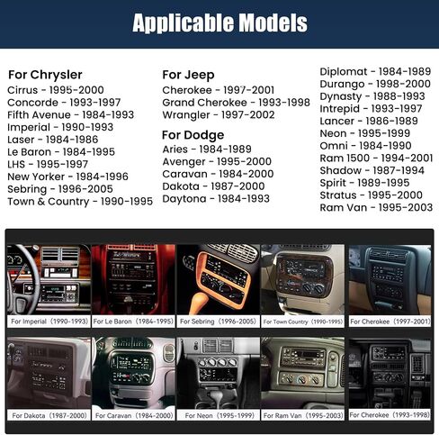 4+64G 8 Core Android 15 Car Radio Stereo for Dodge Ram 1500/2500/3500 1994-2002,Jeep Wrangler 1997-2002,Cherokee 1997-2001with Wireless Carplay,6.86" Touchscreen Car Radio with WiFi,GPS,BT,FM RDS in Kuwait