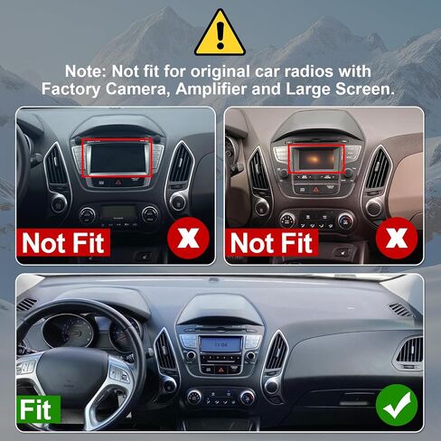 4Core+64G Android 14 Double Din Car Radio Stereo for Hyundai Tucson IX35 2010-2015 with 10.1" Touchscreen Radio Built-in Wireless Carplay/Android Auto/GPS/Bluetooth/FM/AUX-in/SWC/Camera in Kuwait