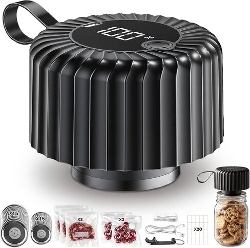 40PCS Mason Jar Vacuum Sealer Lids with Air Valve, 20 Wide Mouth & 20 Regular Mouth Reusable Airtight Lids for Mason Jars, Rings Not Included in Saudi Arabia
