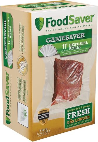 FoodSaver GameSaver 11" x 16' Vacuum Seal Roll with BPA-Free Multilayer Construction in Kuwait