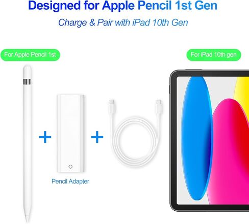 APETOO for Apple Pencil Adapter USB-C to Pencil Adapter for iPad 10th/A16 in Kuwait