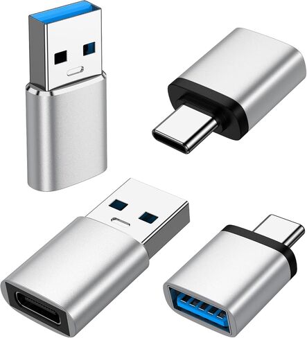 USB to USB C Adapter & USB C to USB Adapter,5Gbps Type C OTG Adapter 4Pcs in Kuwait