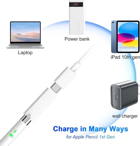 APETOO for Apple Pencil Adapter USB-C to Pencil Adapter for iPad 10th/A16 in Kuwait