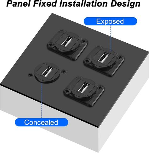 MEIRIYFA USB 2.0 D-Type Panel Mount Terminal Solderless Connector in Kuwait