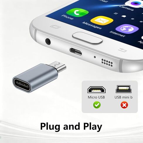USB C to Micro USB Adapter, 4Pack Type C Female to Micro USB Male Converter in Kuwait