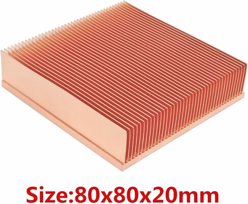 Heatsink 80x80x20mm Pure Copper Heatsink Skiving Fin Heat Sink in Saudi Arabia